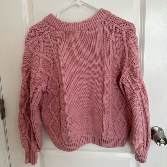 Madewell Mauve Chunky Knit Sweater - Picture 2 of 2
